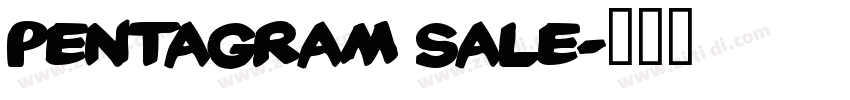 pentagram sale字体转换